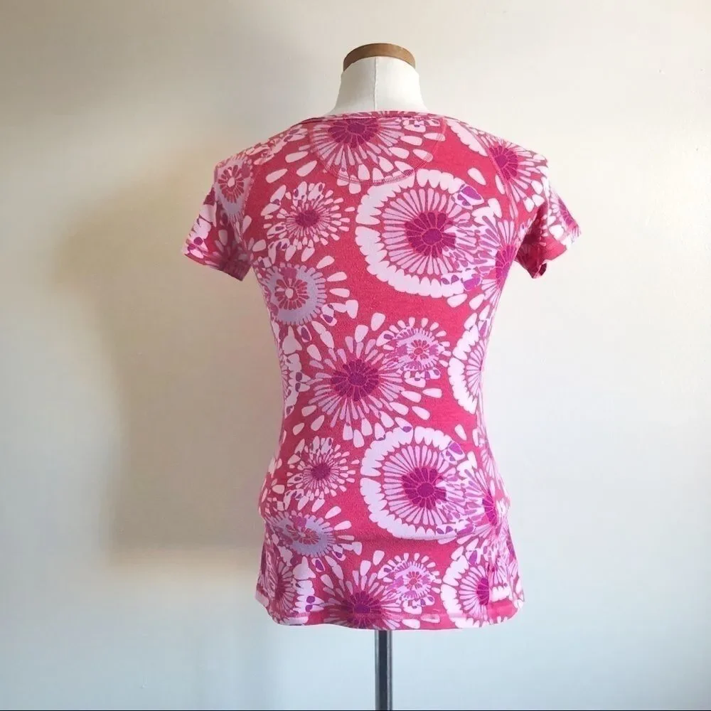The Northface Floral Pink Short Sleeve Top - Picture 3 of 5